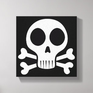 Lienzo Diseño de calavera pirata