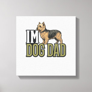 Lienzo Diseño de camiseta con grabado de terrier para pap