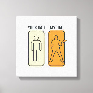 Lienzo Diseño de camiseta con grabado vintage de papá de