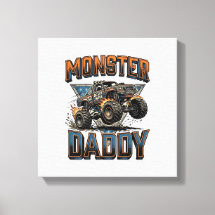Lienzo Diseño de camiseta de grabado vintage de Monster T