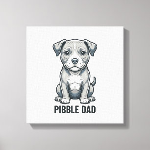 Lienzo Diseño de camiseta de perro con grabado vintage Pi