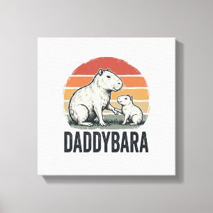 Lienzo Diseño de camiseta de puesta de sol vintage de Dad