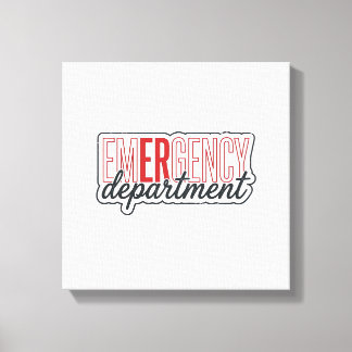 Lienzo Diseño de camiseta de tipografía del departamento 