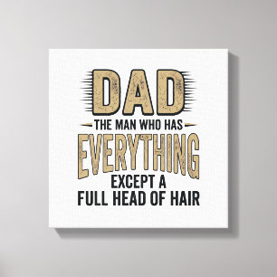 Lienzo Diseño de camiseta de tipografía vintage de papá c