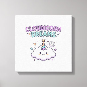 Lienzo Diseño de camiseta gráfica de moda de sueños de Cl