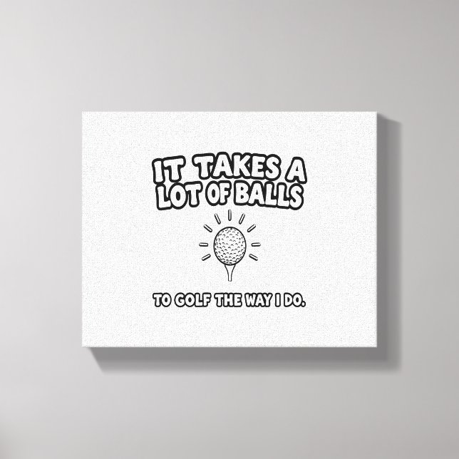 Lienzo Diseño de camiseta para el amante del golf (Anverso)