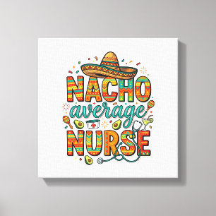 Lienzo Diseño de camiseta vectorial fiesta de enfermera N