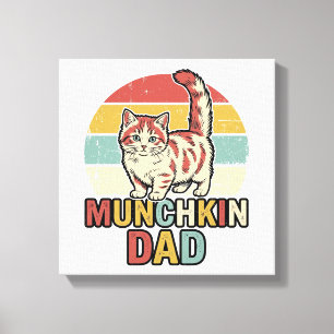 Lienzo Diseño de camiseta vectorial para papá Munchkin am