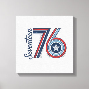 Lienzo Diseño de camiseta vectorial patriótica Vintage Se