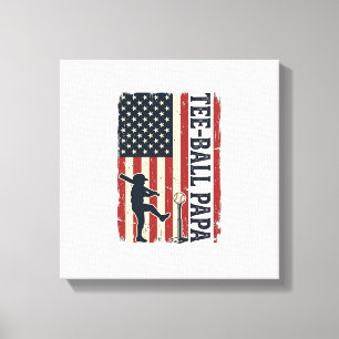 Lienzo Diseño de camiseta vintage de bandera americana Te