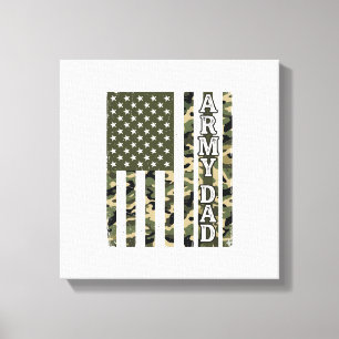 Lienzo Diseño de camiseta vintage de la bandera americana