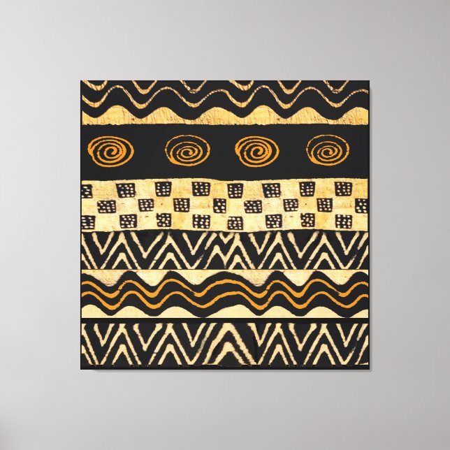 Lienzo Diseño de chamanes tribales africanos (Anverso)