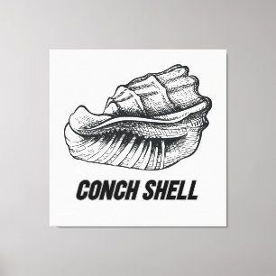 Lienzo Diseño de concha