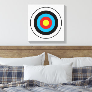 Lienzo Diseño de destino Bullseye