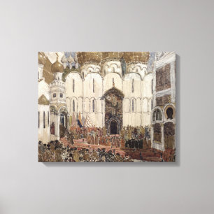 Lienzo Diseño de escenario para Boris Godunov