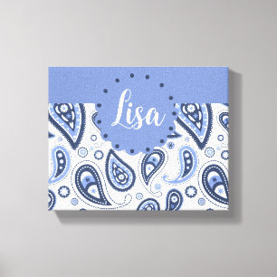 Lienzo Diseño de estampado de paisley floral intrincado