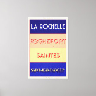 Lienzo Diseño de estilo Poster Charente Maritime Art Deco