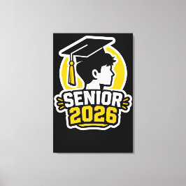 Lienzo Diseño de estudiante destacado para la graduación 