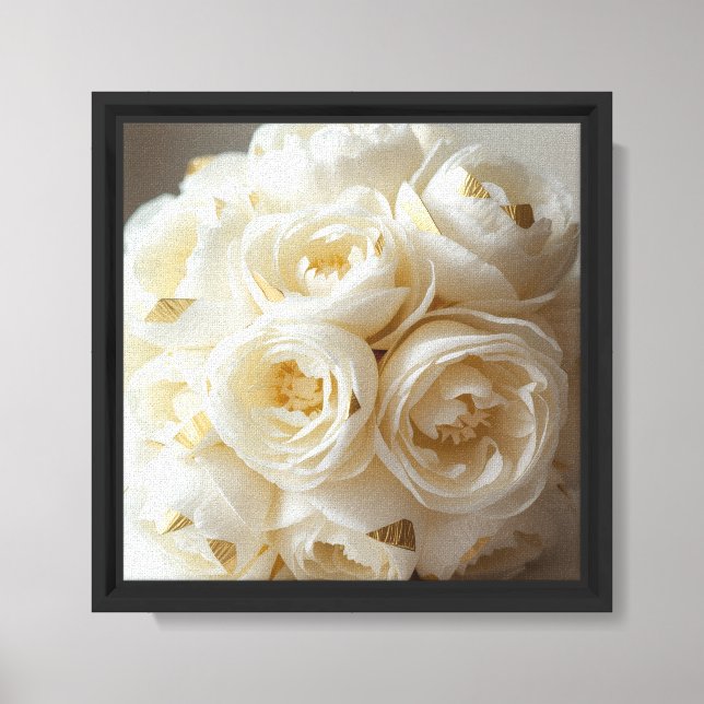 Lienzo Diseño de Flor de Rosa  (Anverso)