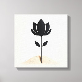 Lienzo Diseño de flores abstractas