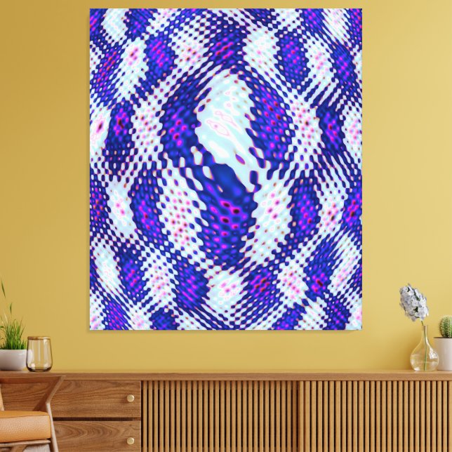Lienzo Diseño de Formación de Nebulosa Cuántica  (Insitu (Sala de estar))