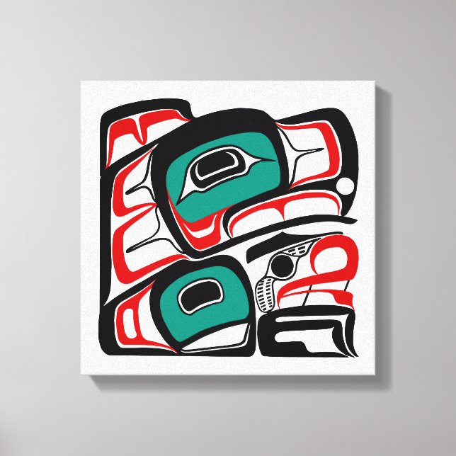 Lienzo Diseño de formline Eagle - Pacific Northwest Coast (Anverso)