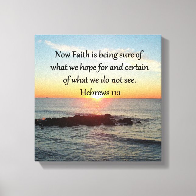 LIENZO DISEÑO DE FOTOS 11:1 DE SUNRISE HEBREWS (Anverso)