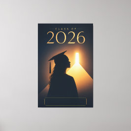 Lienzo Diseño de Futuro Graduado Personalizado Clase de 2