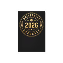 Diseño de Insignia Dorada para Graduado Universita