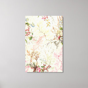 Lienzo Diseño de la alga marina para el material de seda