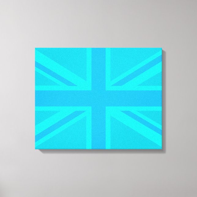 Lienzo Diseño de la bandera británica de la unión turques (Anverso)