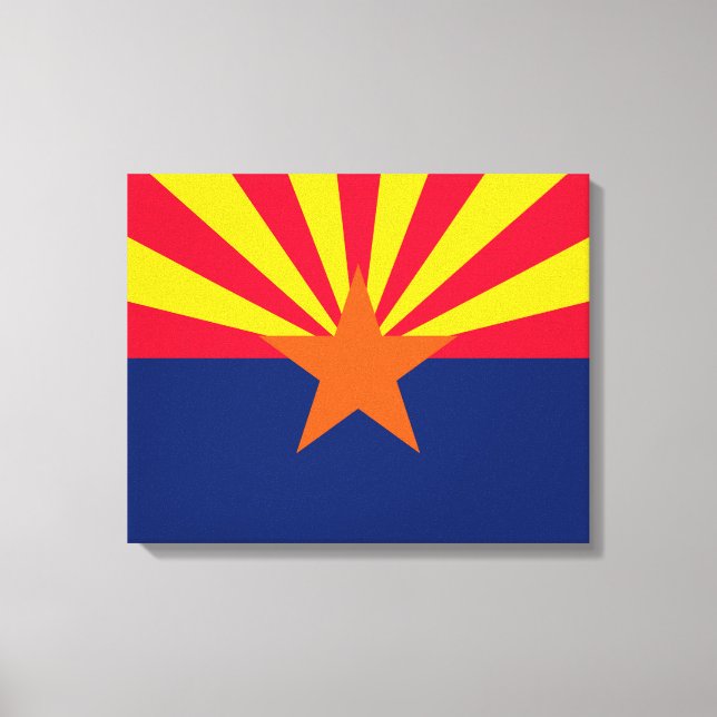 Lienzo Diseño de la bandera del estado de Arizona (Anverso)
