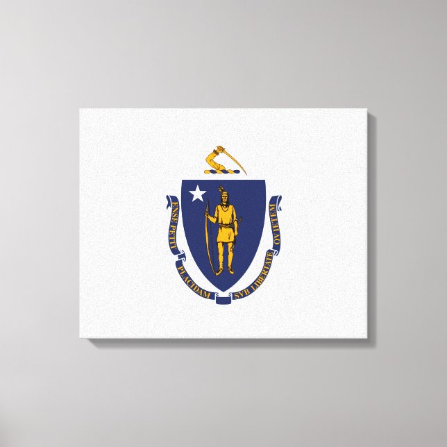 Lienzo Diseño de la bandera del estado de Massachusetts (Anverso)