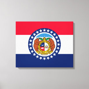 Lienzo Diseño de la bandera del estado de Misuri