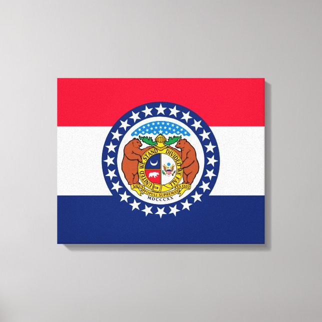 Lienzo Diseño de la bandera del estado de Misuri (Anverso)
