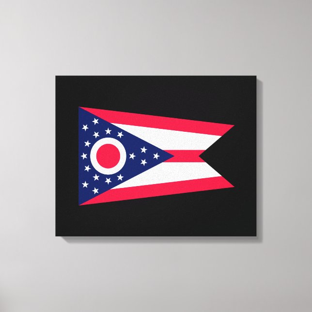 Lienzo Diseño de la bandera del estado de Ohio (Anverso)