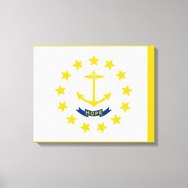 Lienzo Diseño de la bandera del estado de Rhode Island (Anverso)