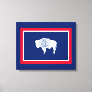 Lienzo Diseño de la bandera del estado de Wyoming