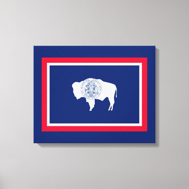 Lienzo Diseño de la bandera del estado de Wyoming (Anverso)
