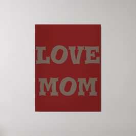 Lienzo Diseño de la mamá del amor moderno elegante_brown_