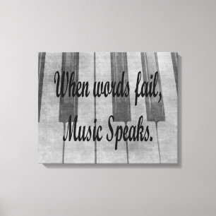 Lienzo diseño de la música del piano del fall de las