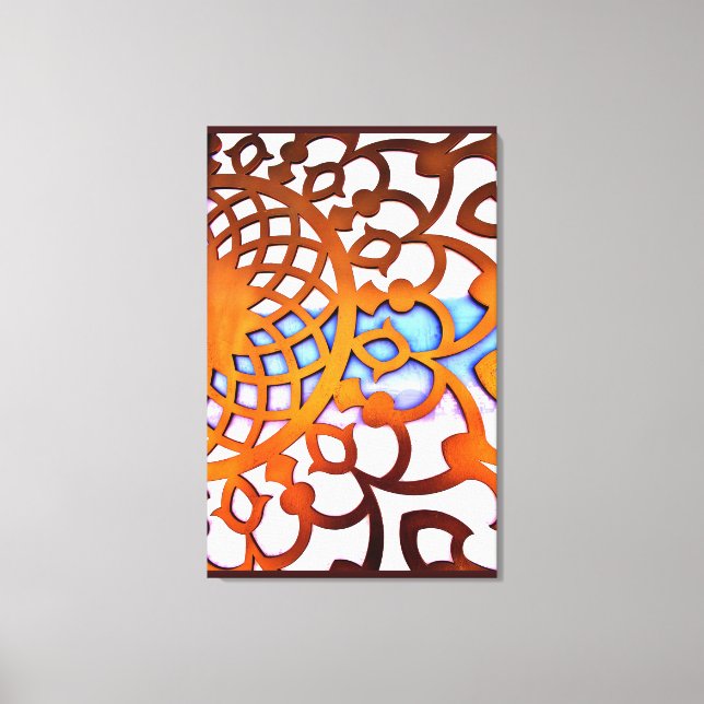 Lienzo Diseño de la Puerta Árabe (Anverso)