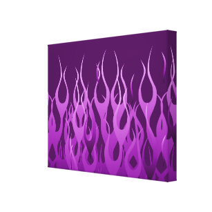 Lienzo Diseño de llamas de Carreras púrpura de Guay