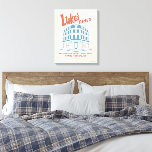 Lienzo Diseño de Luke's Diner Stars Hollow (Insitu(Dormitorio))