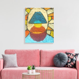 Lienzo diseño de luz abstracto de mediados de siglo
