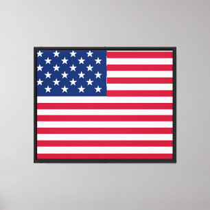 Lienzo Diseño de orgullo de bandera estadounidense de EE.