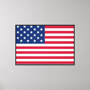 Lienzo Diseño de orgullo de bandera estadounidense de EE.