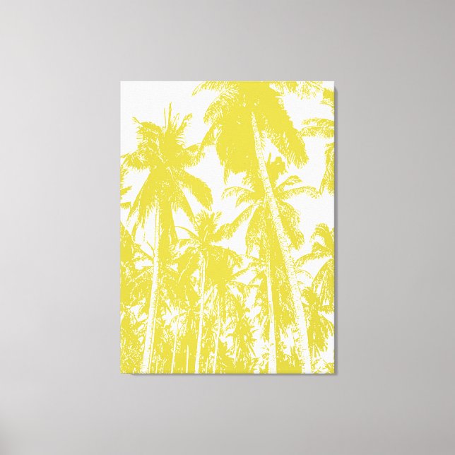 Lienzo Diseño de palmeras gráficas (Anverso)
