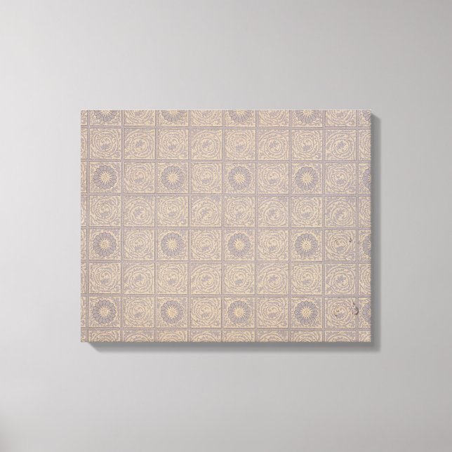 Lienzo Diseño de pañales para papel pintado, 1883 (Anverso)