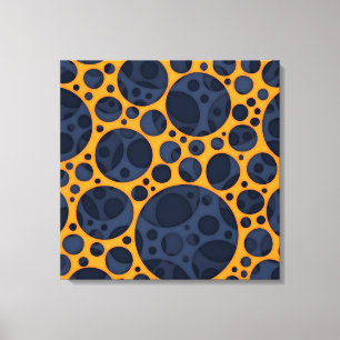 Lienzo Diseño de Patrón de Agujeros de Lava Abstractos y